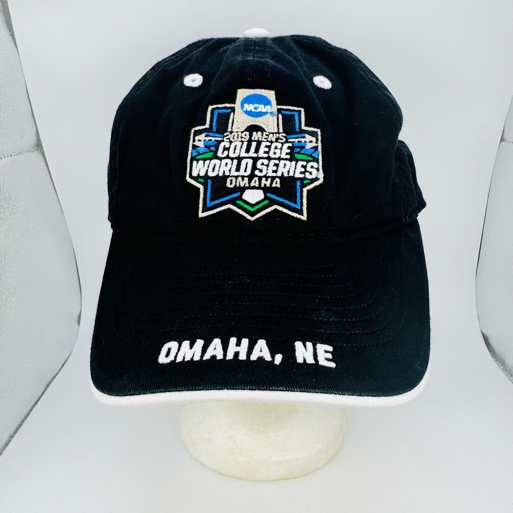 NCAA College World Series Baseball Hat 2019 Omaha NE Strapback Cap Men's Black